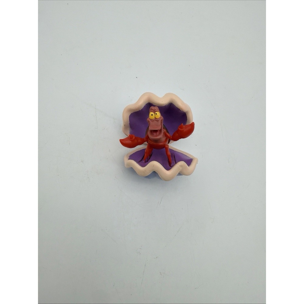 Vintage Disney The Little Mermaid Sebastian 2" PVC Toy Crab Figure Action Figure
